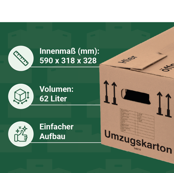 Umzugskartons besonders top stabil, ca 75 Stück + Luftpolster